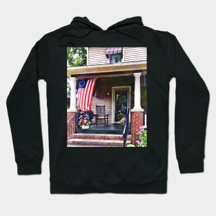 House with Betsy Ross Flag Hoodie